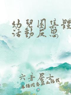 幼儿园集体教育活动反思