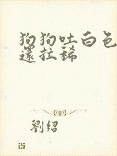 狗狗吐白色粘液还拉稀