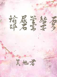 输尿管结石体外碎石需要多少钱