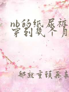 nb的纸尿裤能穿到几个月