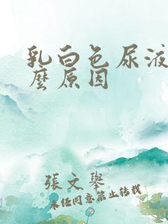 乳白色尿液是什么原因