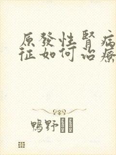 原发性肾病综合征如何治疗