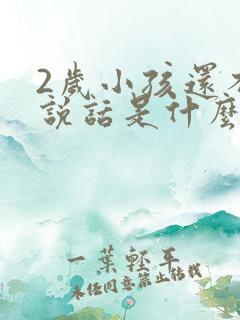 2岁小孩还不会说话是什么原因