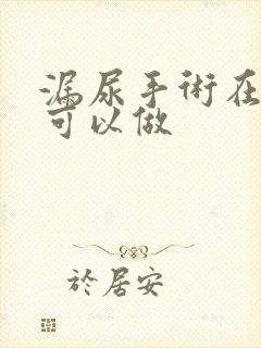 漏尿手术在哪里可以做