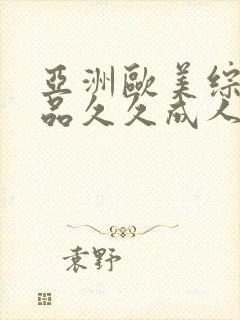 亚洲欧美综合精品久久成人