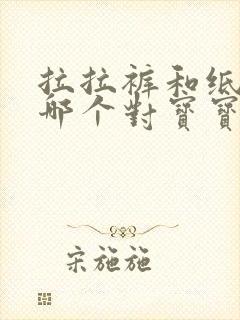 拉拉裤和纸尿裤哪个对宝宝好