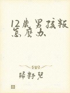 12岁男孩叛逆怎么办