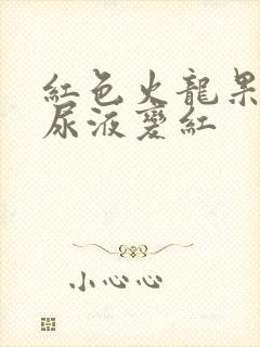 红色火龙果吃了尿液变红