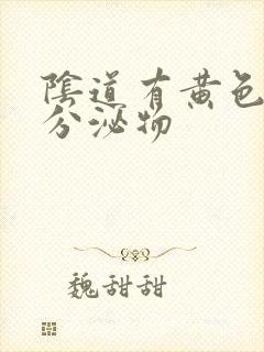 阴道有黄色液体分泌物