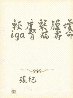 轻度系膜增生性iga肾病寿命