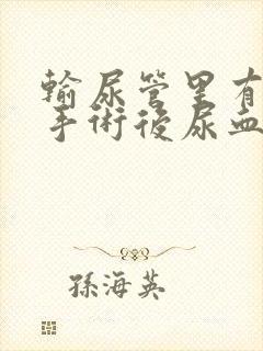 输尿管里有结石手术后尿血