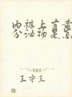 内裤上有黄色的分泌物是怎么回事??