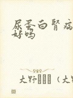 尿蛋白肾病能治好吗