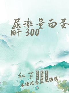 尿微量白蛋白肌酐 300