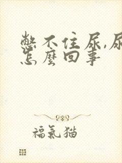 憋不住尿,尿频怎么回事