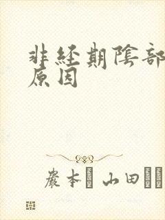 非经期阴部流血原因