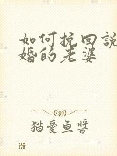 如何挽回说要离婚的老婆