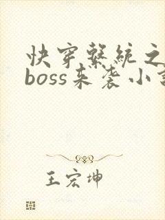 快穿系统之反派boss来袭小说免费