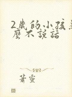 2岁的小孩为什么不说话