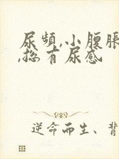 尿频,小腹胀痛,总有尿感