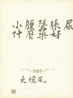 小腹坠胀尿频吃什么药好