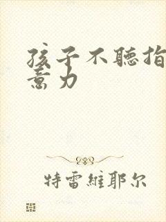 孩子不听指令注意力