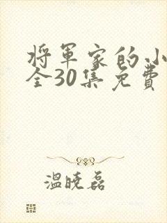 将军家的小娘子全30集免费观看