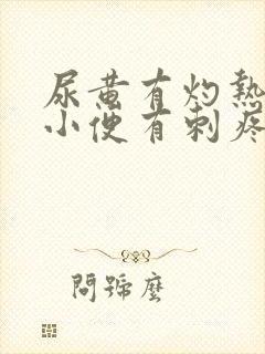 尿黄有灼热感,小便有刺疼