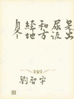 月经和尿是从一个地方流出来的吗