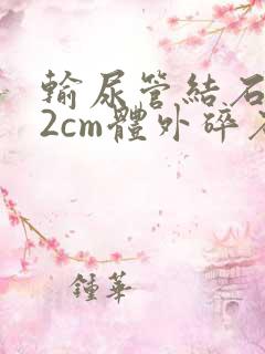 输尿管结石1.2cm体外碎石得多少钱