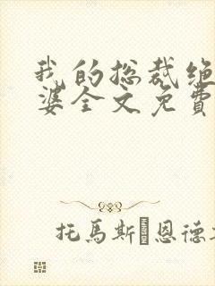 我的总裁绝色老婆全文免费阅读