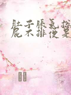 肚子胀气总是放屁不排便是怎么回事