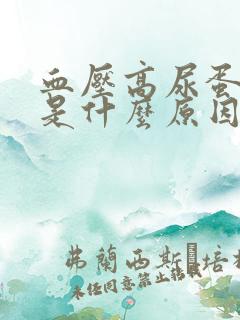 血压高尿蛋白高是什么原因造成的