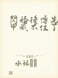 闪婚后傅先生马甲藏不住了全集免费阅读