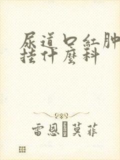 尿道口红肿流脓挂什么科