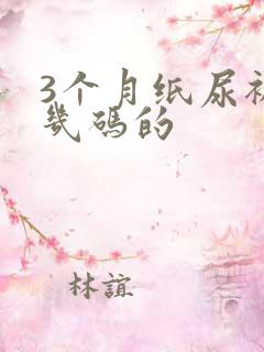 3个月纸尿裤穿几码的