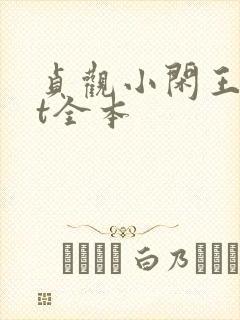 贞观小闲王txt全本