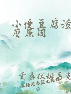 小便豆腐渣是什么原因