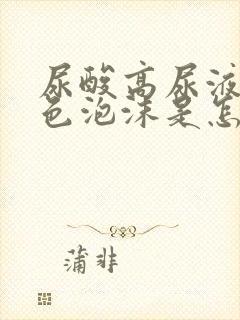 尿酸高尿液有白色泡沫是怎么回事