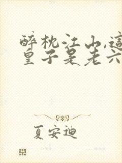 醉枕江山,这个皇子是老六()