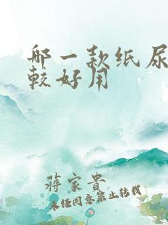 哪一款纸尿裤比较好用