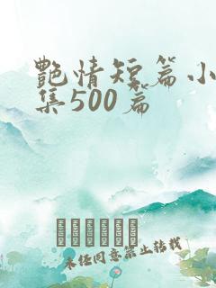 艳情短篇小说合集500篇
