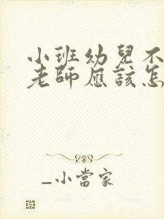 小班幼儿不听话老师应该怎样管理