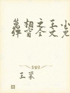 万相之王小说无弹窗全文免费阅读