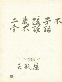 二岁孩子不听指令不说话