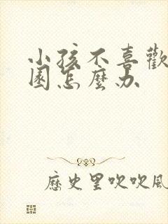 小孩不喜欢幼儿园怎么办