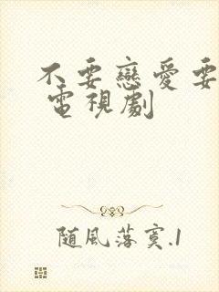 不要恋爱要结婚 电视剧