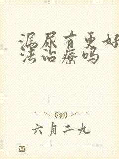 漏尿有更好的办法治疗吗