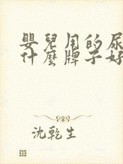 婴儿用的尿不湿什么牌子好