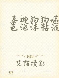 泰迪狗狗呕吐白色泡沫粘液